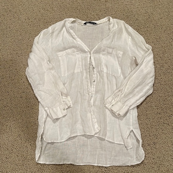 Zara Tops - Zara Linen blouse
